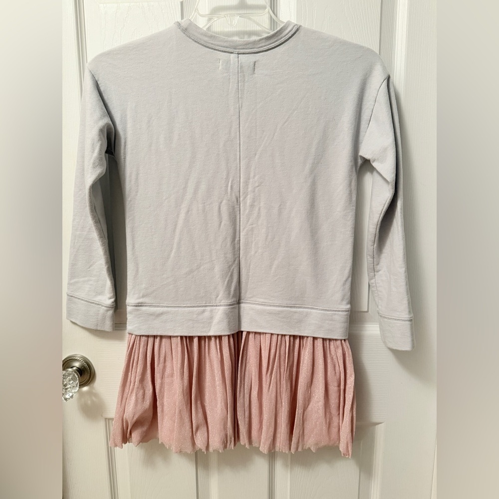 Abercrombie Kids Girls Gray Sweatshirt with Pink Skirt Sz 9/10 DK - Picture 4 of 4